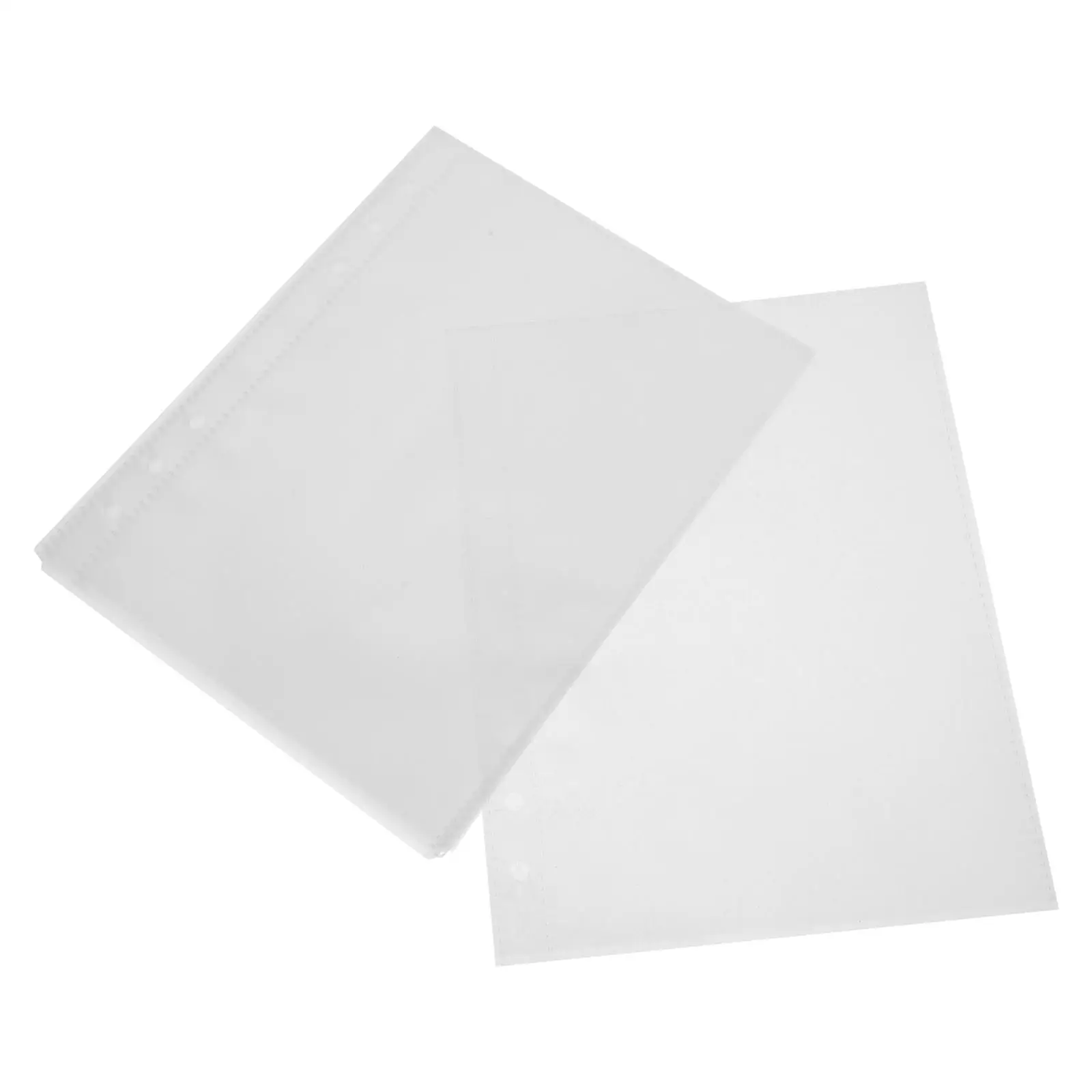 

A5 Transparent PP Storage Bags 6 Hole Binder Inserts Compact Design Double Pockets Clear Sleeves Loose Leaf Covers Plastic Sheet