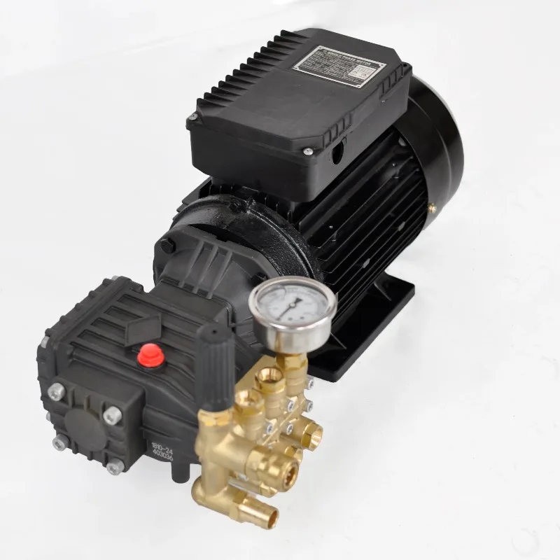 High Pressure Cleaning Machine Electric Motor Pump Assembly High Pressure Water Pump for Car Wash Triplex Plunger Pump 380V