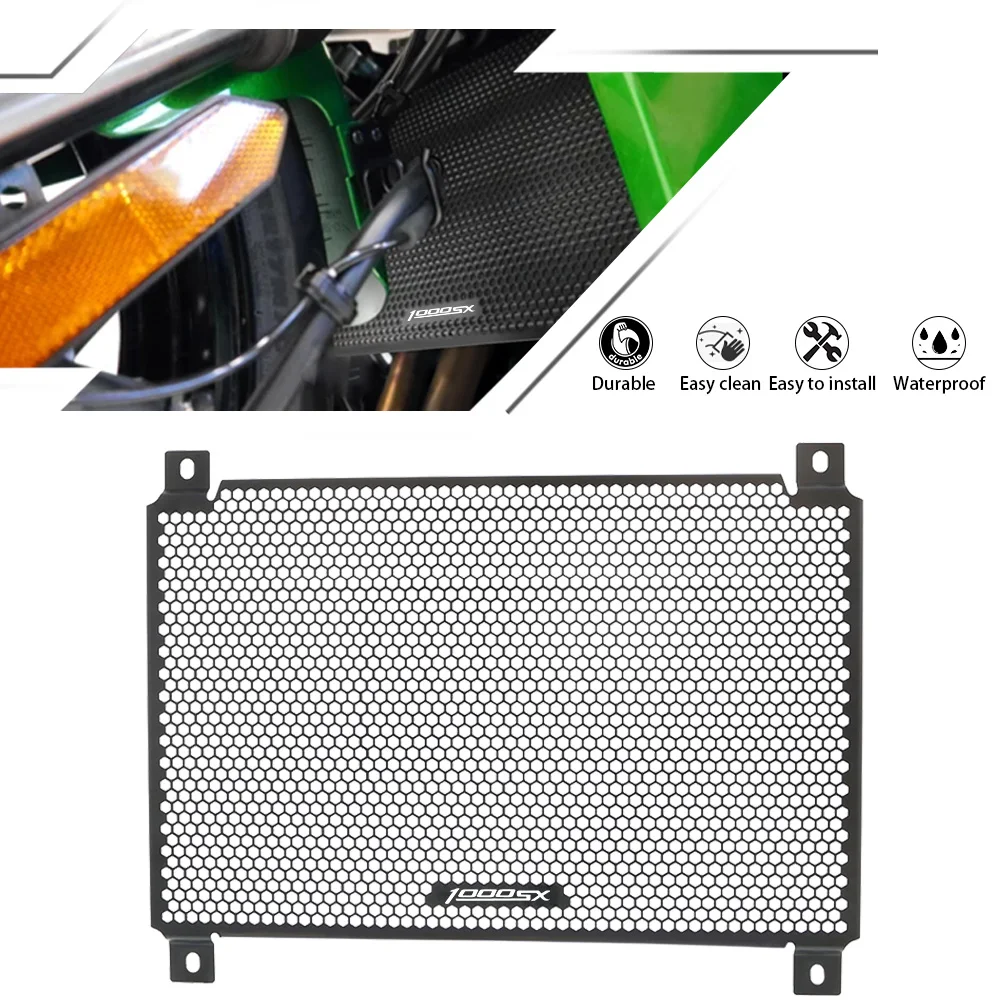 

For KAWASAKI Ninja 1000SX 1000 SX Z1000SX Motorcycles Radiator Grille Guard Protector Cover Performance Tourer 2020 2021 2022