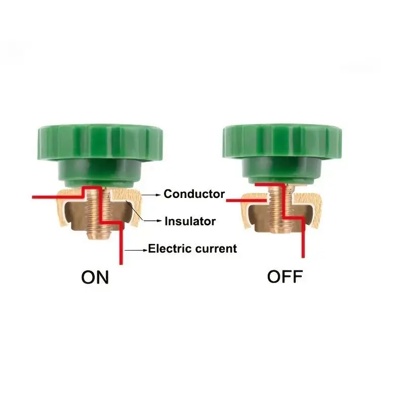 Car Battery Connector Knob Type Battery Switch Terminal Leakage Protection Quick Switch Battery Connector