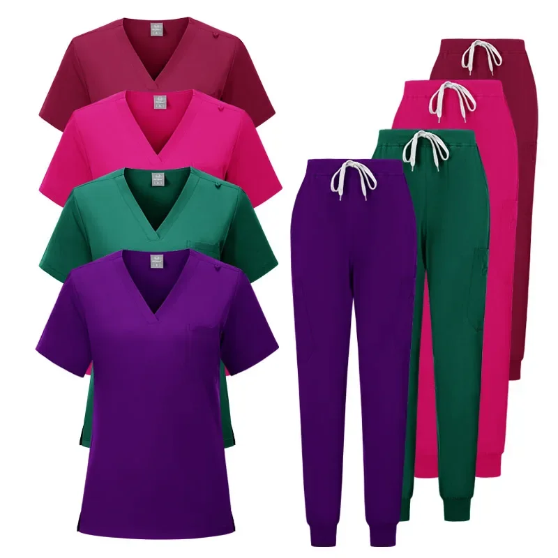 Uniformes Medicos Huisdier Tandarts Verpleegkundige Werkkleding Vrouwen Medische Zorg Verpleegster Uniform Scrubs Medische Uniformen Vrouw Medische Scrubs