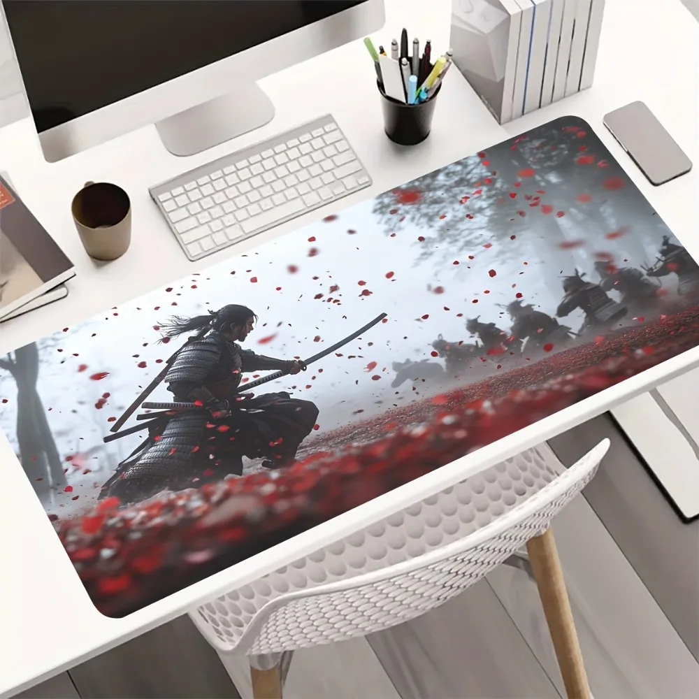 Washable anti-slip gaming mouse pad, with warrior design alfombrilla para escritorio organizador de escritorio tappetino mouse