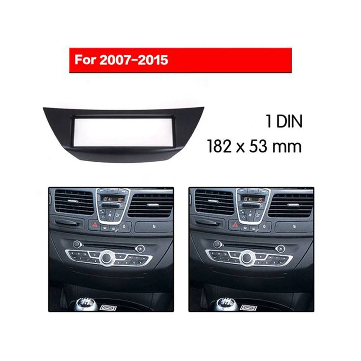 Car Radio Fascia for Renault Laguna 2007+ DVD Stereo Frame Plate Adapter Mounting Dash Installation Bezel Trim Kit