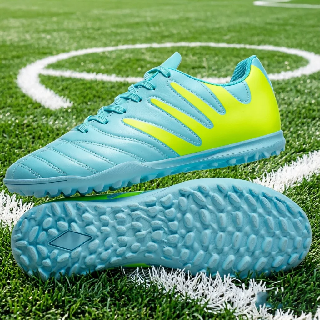 Men Women Soccer Boots PU Fabric Upper Rubber TF Studs Anti-Slip Wear-Resistant High Quality Sports Footwear