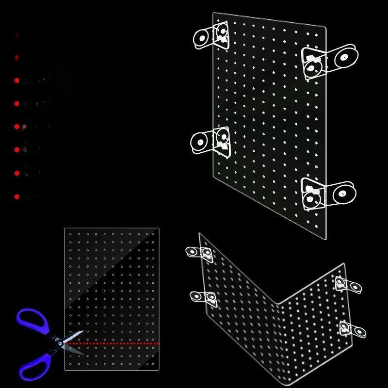 Acrylic Aquarium Partition Board Cuttable Transparent Isolation Panel Cover Ideal for Small Fish in Medium Size Aquarium