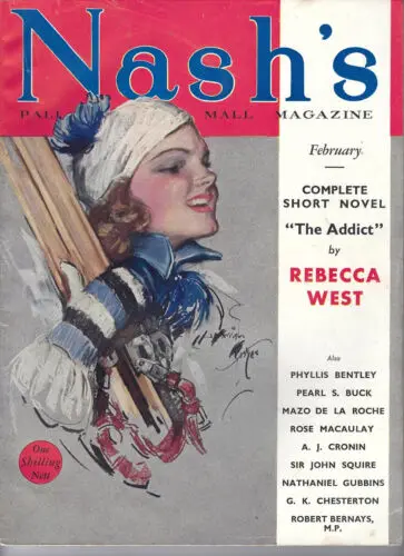 Nashs Pall Mall Magazine Feb 1935 fiction Mazo De La Roche GK Chesterton Cronin