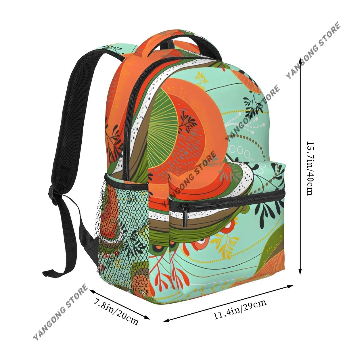 2026 Unisex Abstract Floral Funky Texture Female Travel Daypack Laptop Backpack Book Schoolbags Feminina School Casual Women Bag