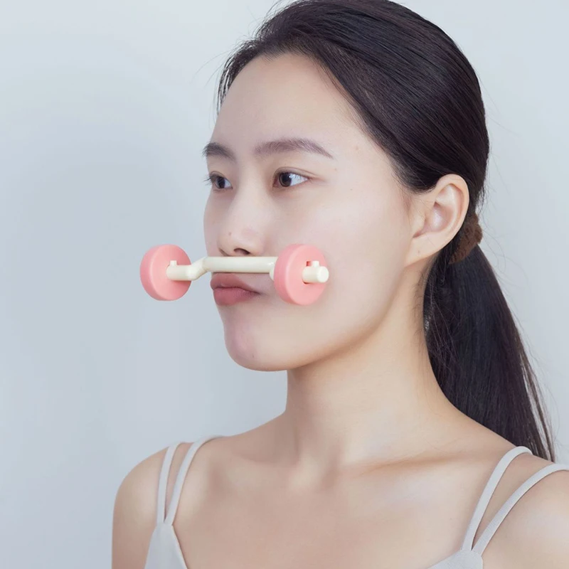 Face Mouth Exerciser Barbell Design Face Trainer Tool Breathing Device Lift V Face Skin Tightening Face Breathing Exerciser