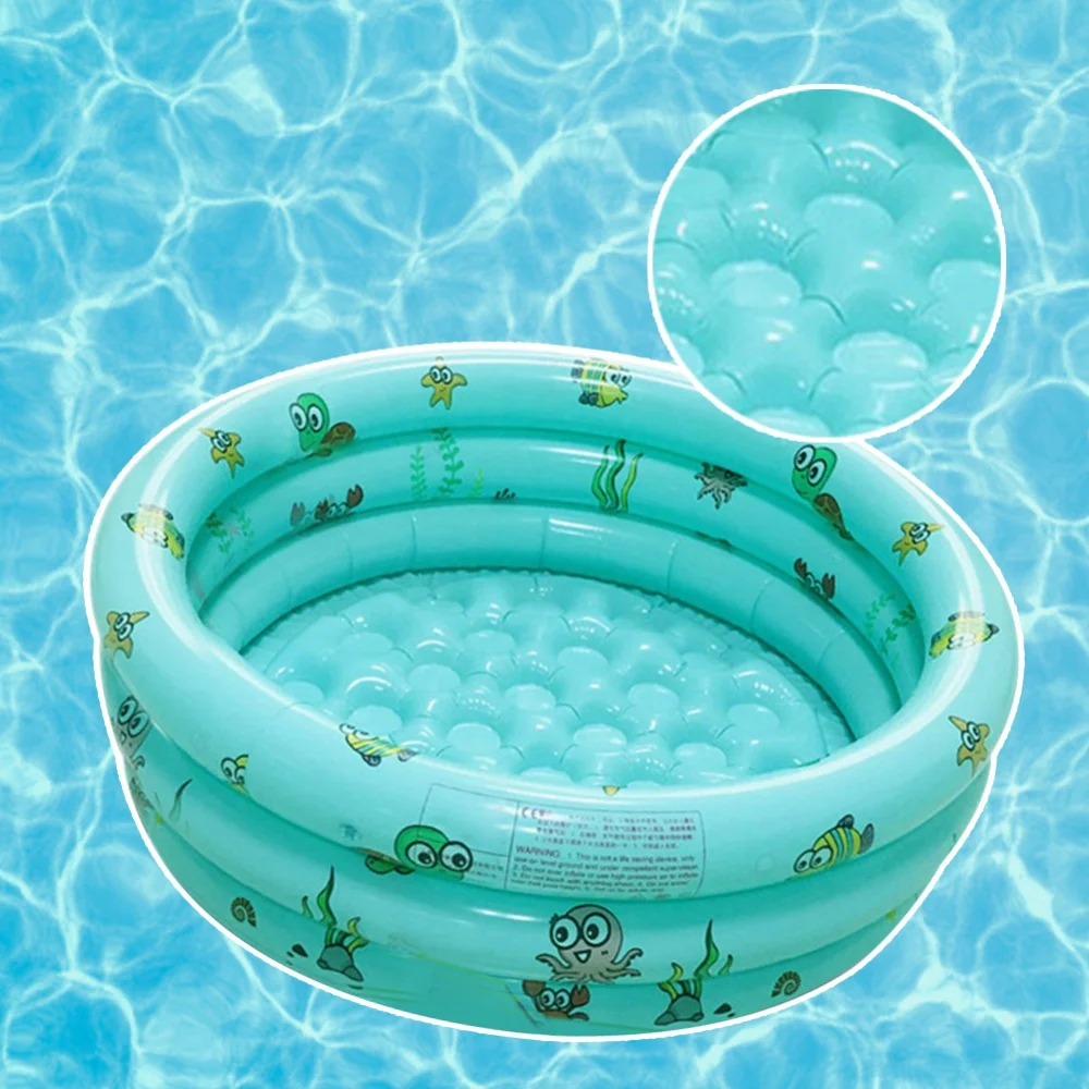 Inflatable Swimming Pool with Pump Swim Center Kids Pool Ocean Pattern for Summer Water Fun Kids Family Outdoor Indoor Activity