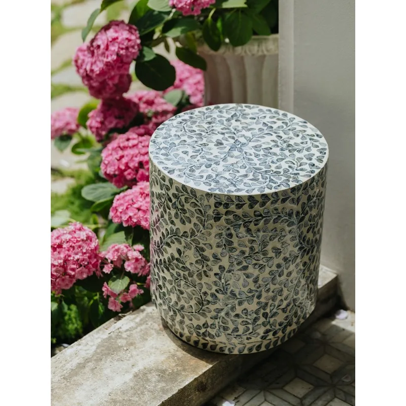 Luxury Handmade Mother of Pearl,Shell,Coffee Table Decoration,Home Living Room,TV Cabinet,Sofa,Side Corner,Tables Furniture 40cm