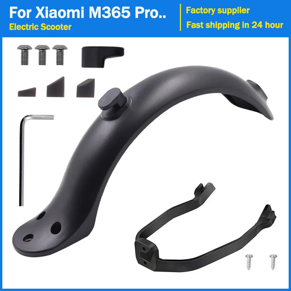 Rear Fender for Xiaomi Electric Scooter M365 Pro Taillight Short Ducktail Back Wing for Mijia Mi 3 1S Rear Mudguard Accessories