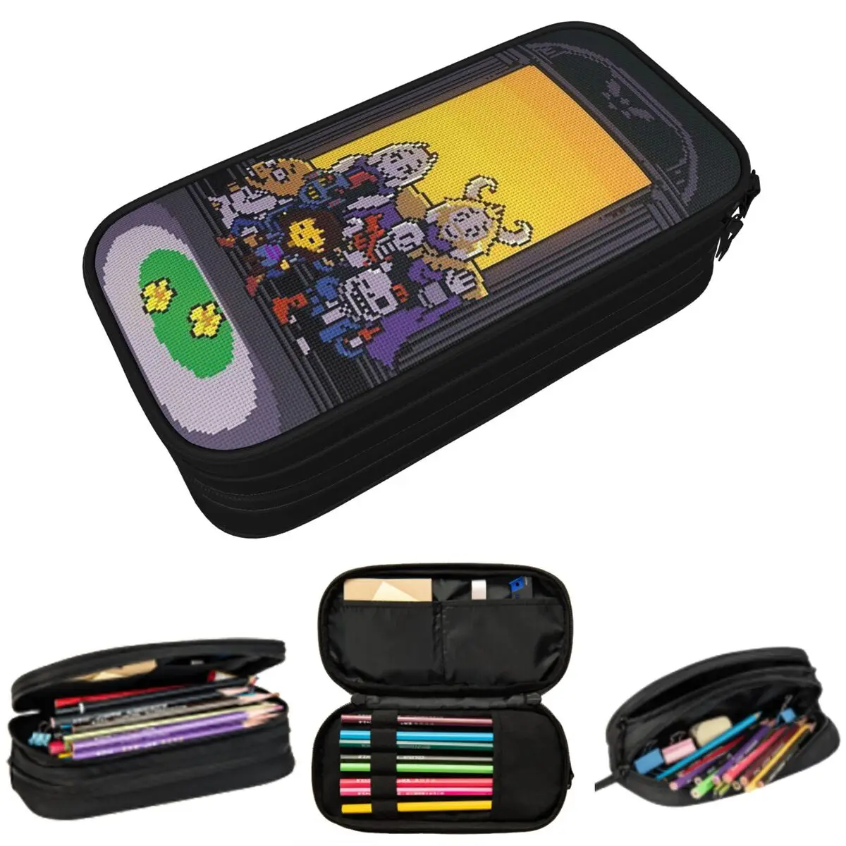 

Игровой пенал Undertale для мальчиков и девочек, школьный пенал-коробка, сумка для канцелярских принадлежностей, органайзер для ручек