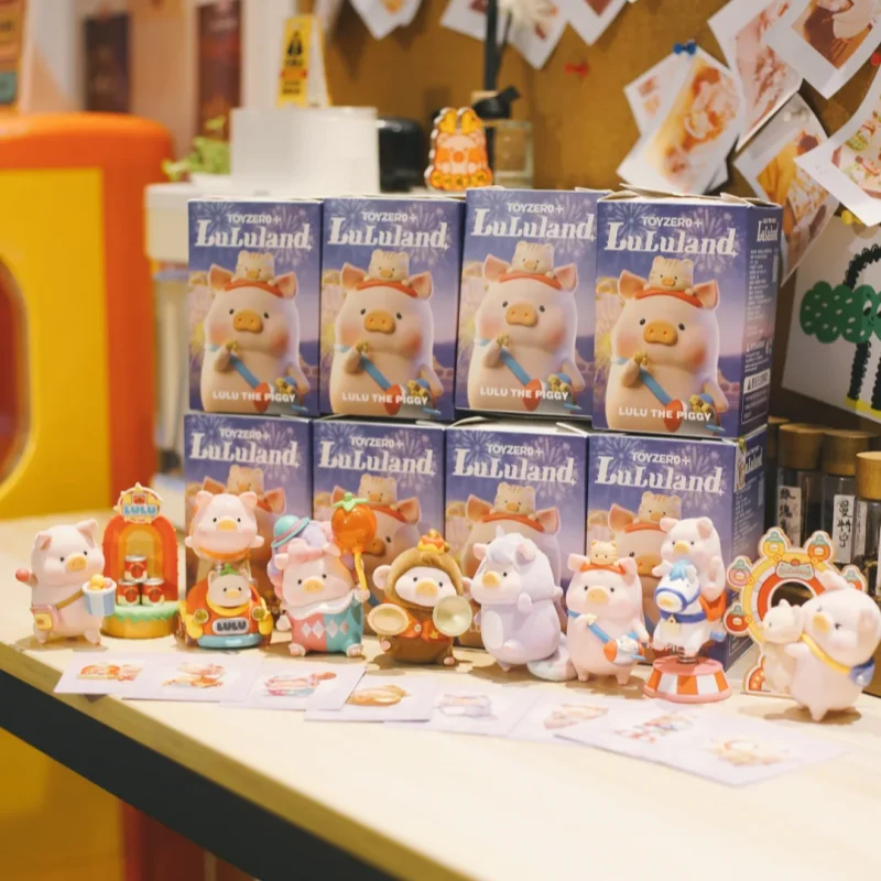Lulu The Piggy Colorful Paradise Series Blind Box Toys Kawaii Anime Action Figure Surprise Mystery Box Dolls