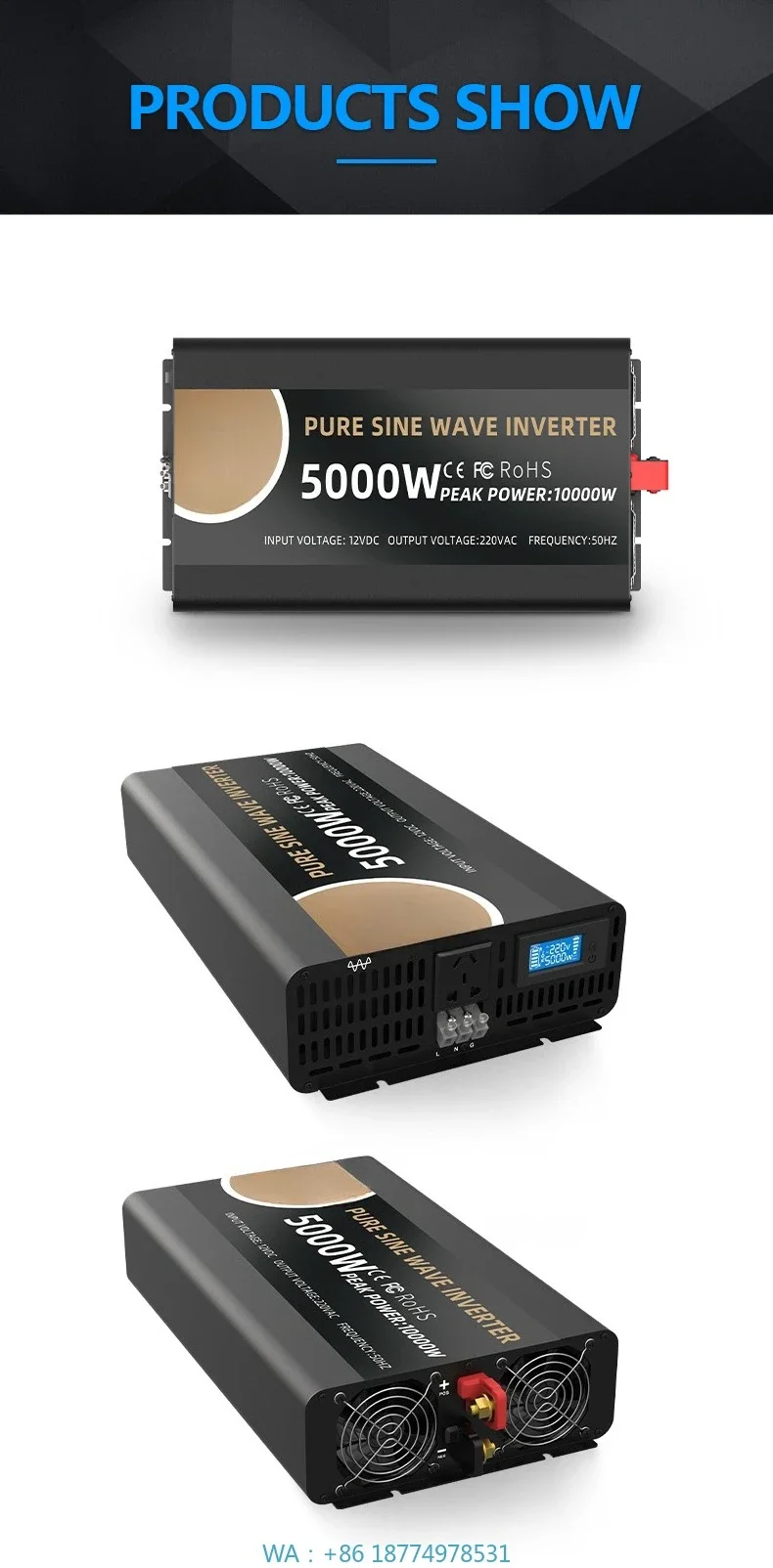 

Инвертор e Application Инвертор постоянного тока в переменный для автомобилей, новый и оригинальный, широкий диапазон