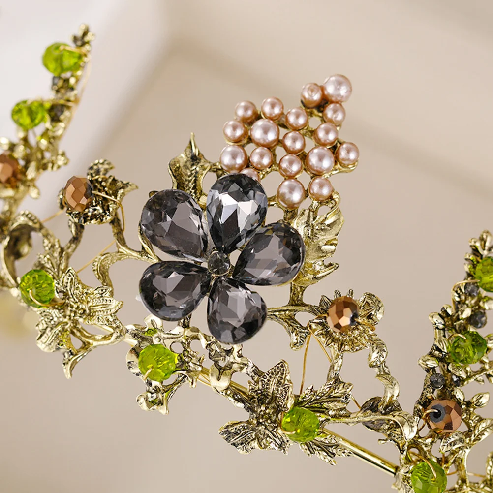 

Повязка на голову с короной невесты, изысканный свадебный головной убор, элегантное вечернее украшение для волос, модный головной убор для женщин, повязка на голову с короной невесты