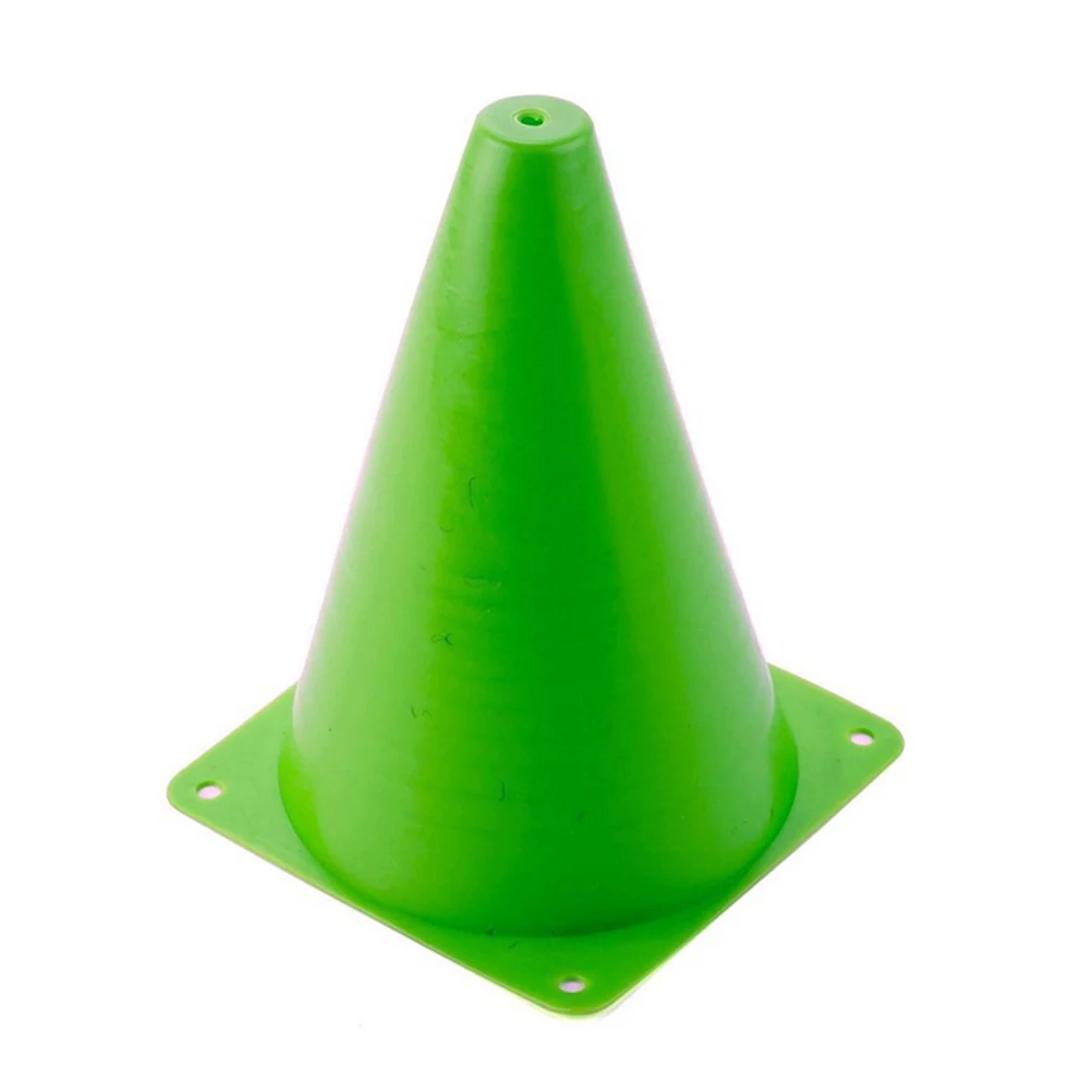 

24 pcs Football Training Roadblock Cones Soccer Sports Gear Plastic Markers Green Durable Bright For Soccer Football Basketball