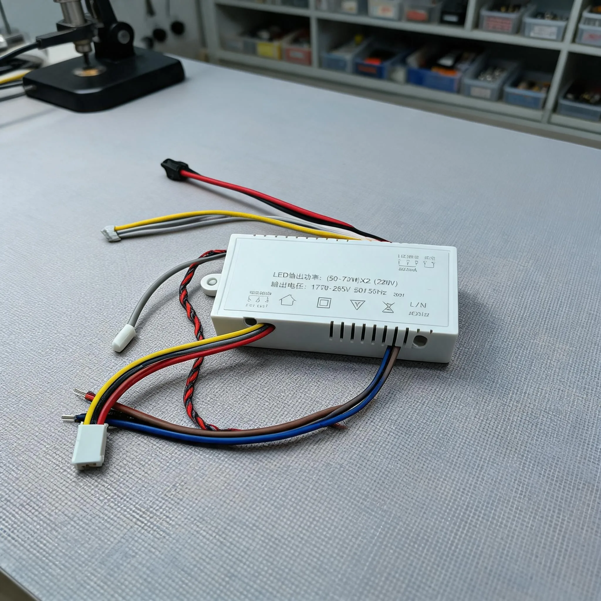 50-72W*2 DC Inverter Controller With Remote For LED Oscillating Fan Light Dual Output Offline Voice Control Driver Power Supply