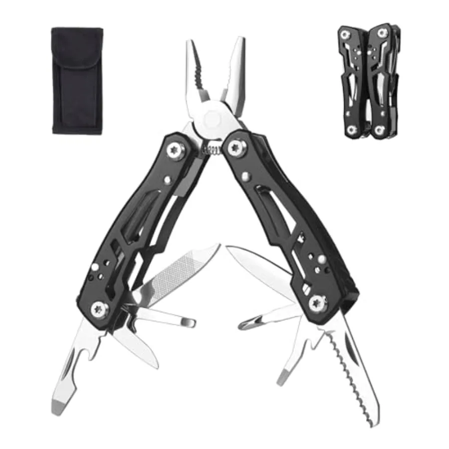 MINI Multitool Pliers Birthday Christmas Gifts for Men Boyfriend Dad Husband Women Pocket Knife 14-In-1 Rugged and Practical Po