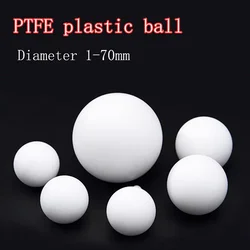 White PTFE Balls Solid Plastic F4 Ball Diameter 1~70mm Rolling Bead Electrical Insulation Bearings Sealing Corrosion Resistance