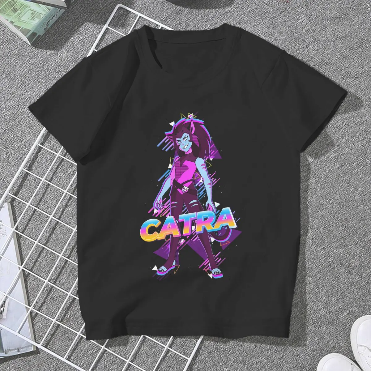 Catra Women TShirt She-Ra Princess of Power Girls Y2k Graphic Tops O-neck Polyester Female T Shirt Humor Gift