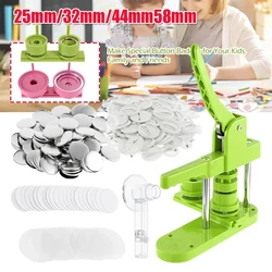 25mm 44mm 58mm Button Badge Maker Machine DIY Pin Button Maker Press Machine Badge Punch Press with Button Parts Circle Cutter
