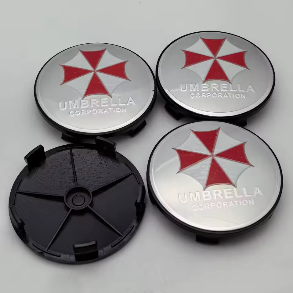4x 68mm Umbrella Nabendeckel Radkappen Radnabendeckel