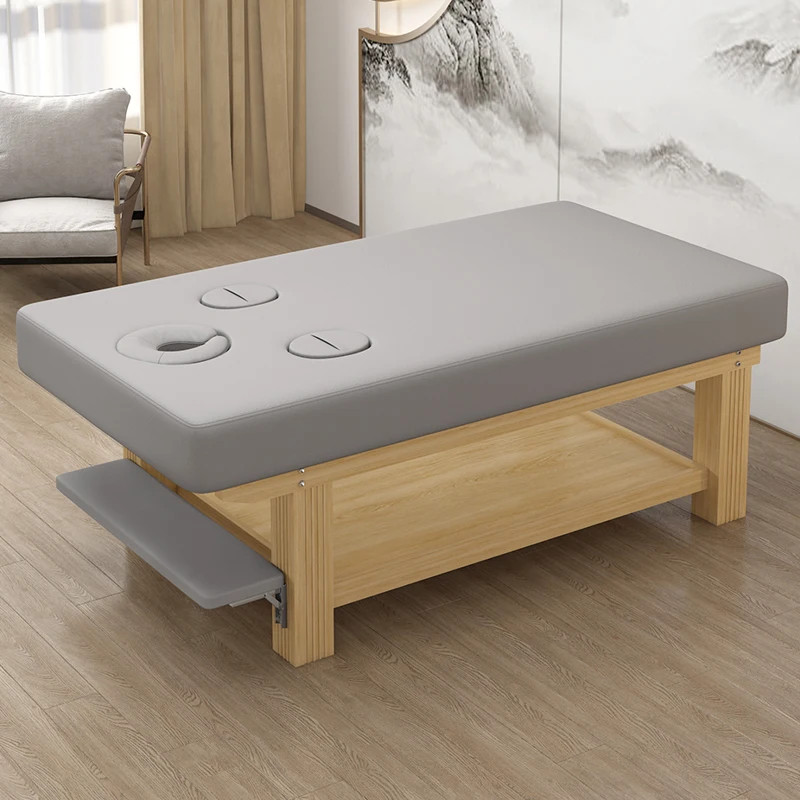 

Solid Wood Framework Massage Beauty Bed Relaxing Massage Thai Massage Bed Beauty Salon Special with Hand Hole Models Furniture
