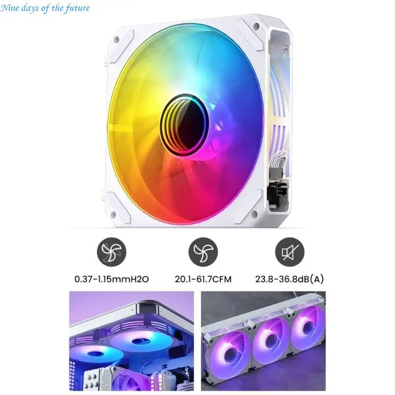 ARGB Case 120mm High Sync Adjustable PWM for Computer E65A