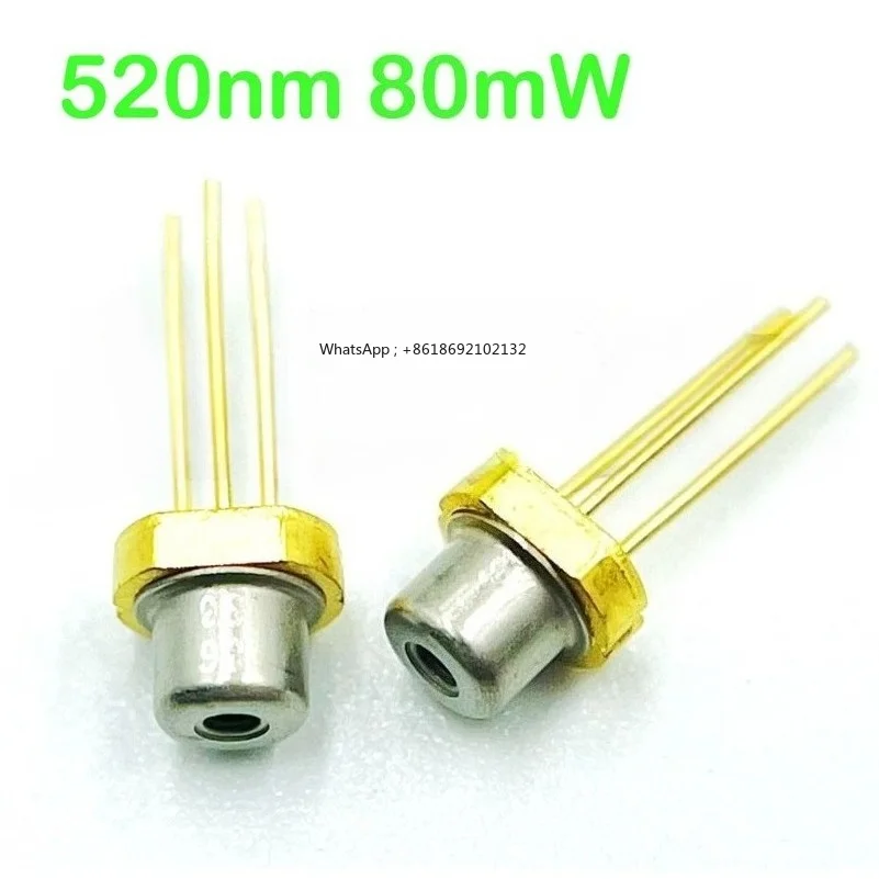 3.8Mm PL 520B Green 520nm 80mW Single Mode, Diode, Light Source