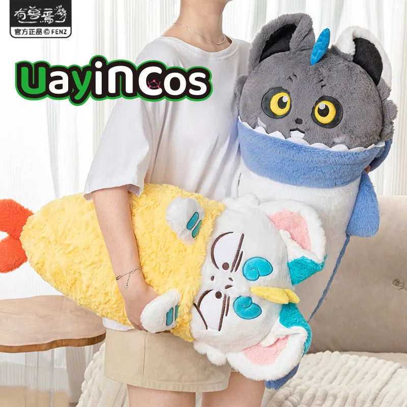 

65 см в наличии, официальные сказочные звери, мягкие плюшевые куклы, одежда в виде акулы, темпуры, подушка, украшение в виде животного, аниме-игрушка