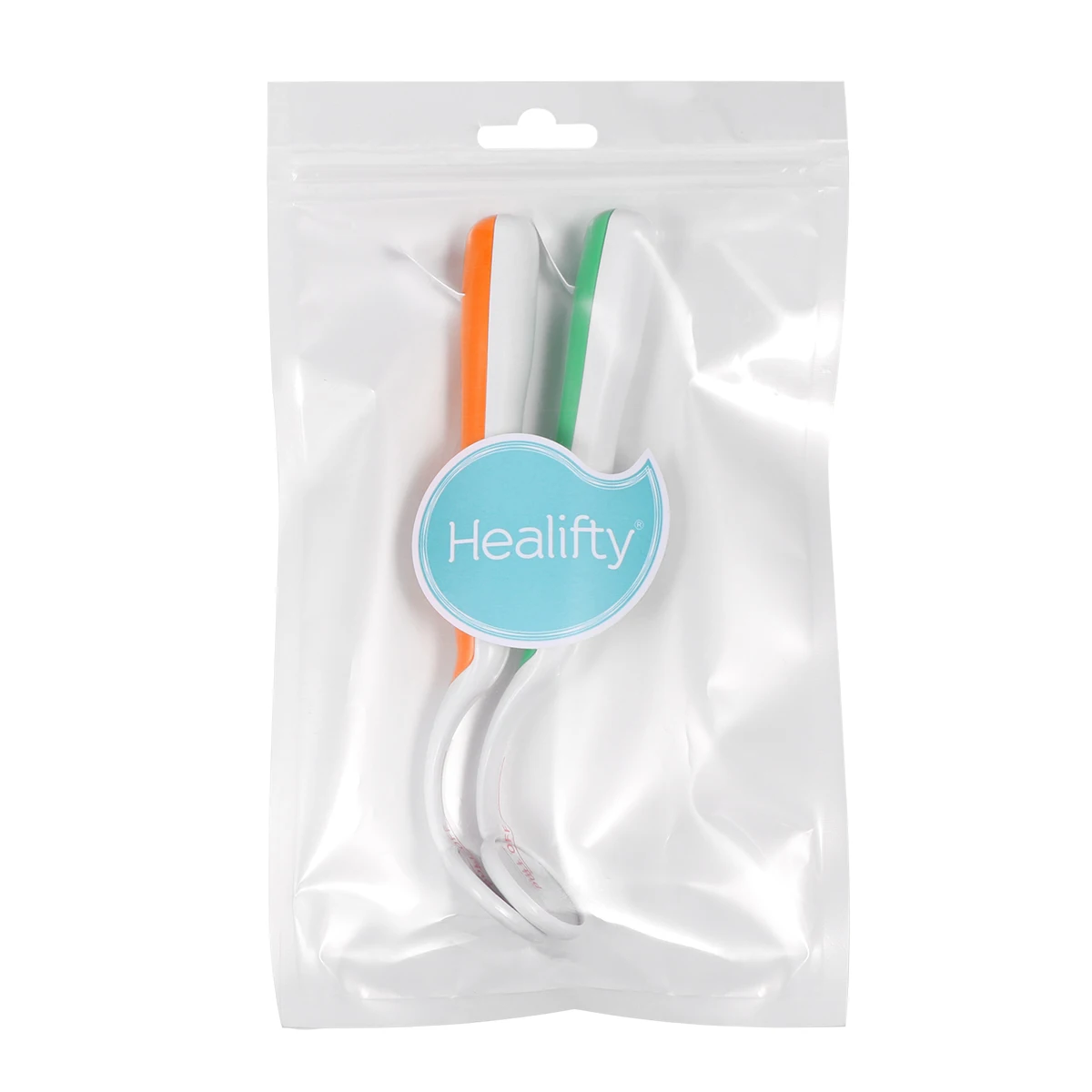 

2pcs Plastic Mouth Mirror LED Light Dental Tool for Teeth Cleaning Stomatoscope Oral Mirror Green Orange