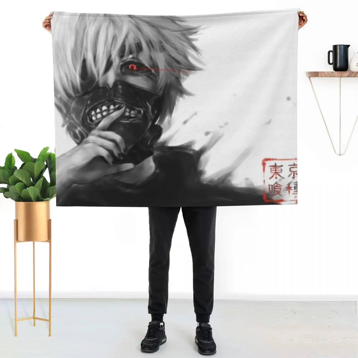 mask Throw Blanket Sofa Multi-Purpose Soft Plaid warm for winter Kid'S Single Blankets