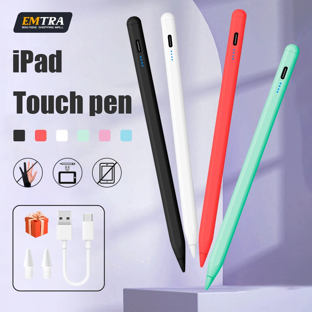 Stylus Pen for IPad with Tilt-Pressure Sensitivity and Multi-Point Anti-False-Touch Function Minute Fast Charging for 2018-2025