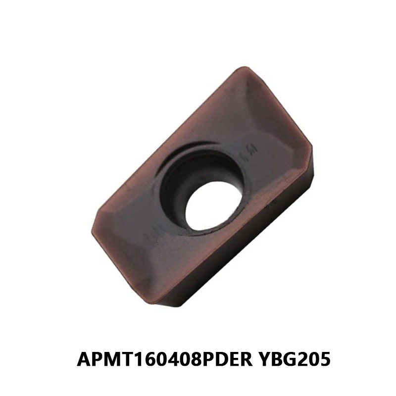 

Карбидные вставки серии APMT APMT160408PDER YBG205 фрезерный станок с ЧПУ APMT160408 PDER для токарного станка из нержавеющей стали
