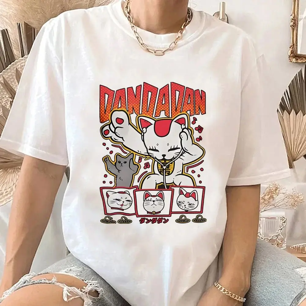 Dandadan Tshirt Trendy Pastel Classic 80s Korean Clothes Breathable T Shirt Anime Pop Culture Kawaii Breathable Tops Unisex