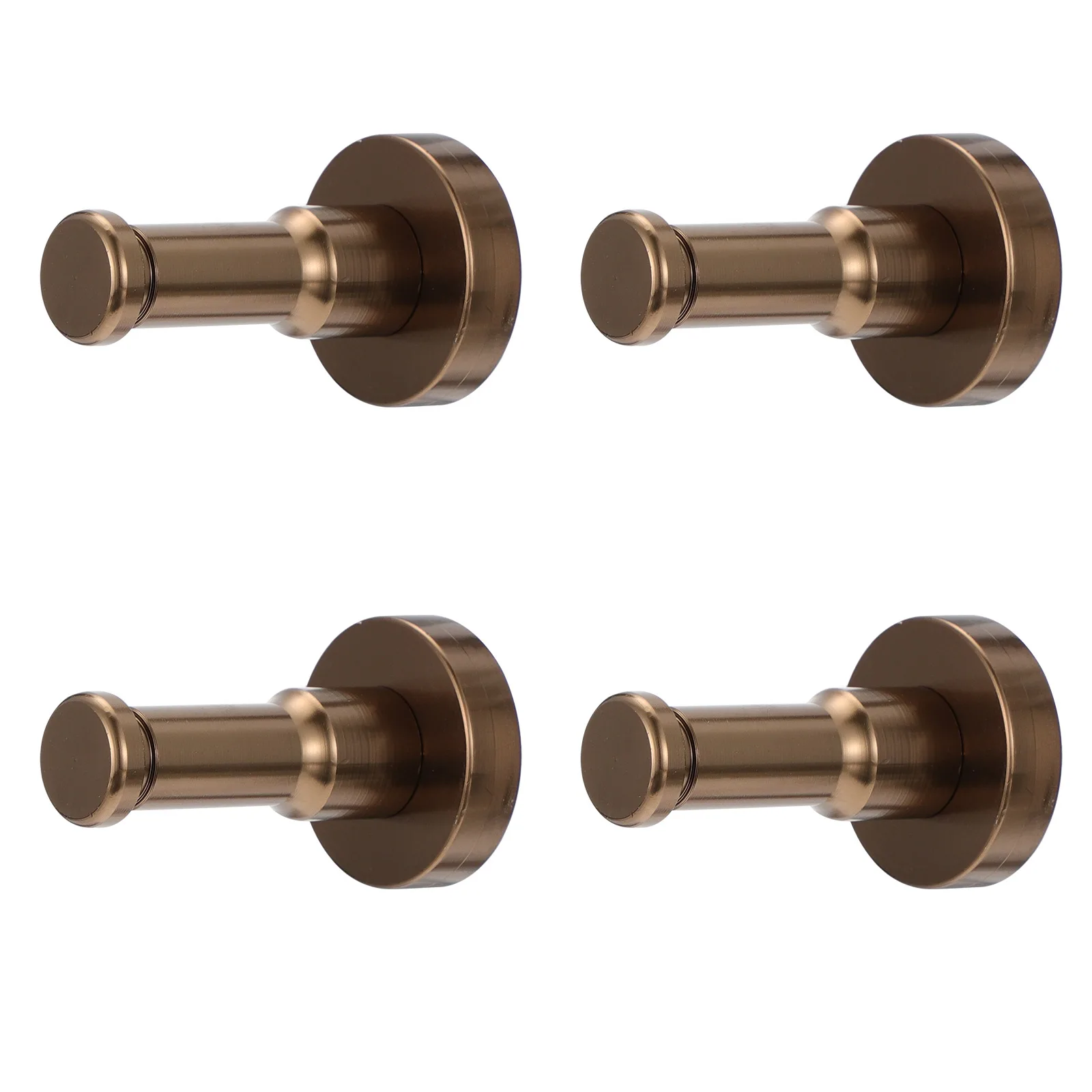 

4pcs Wall Hooks Heavy Duty Aluminium Modern Removable Punch Free Hat Coat Hanger Rack Strong Storage Solution