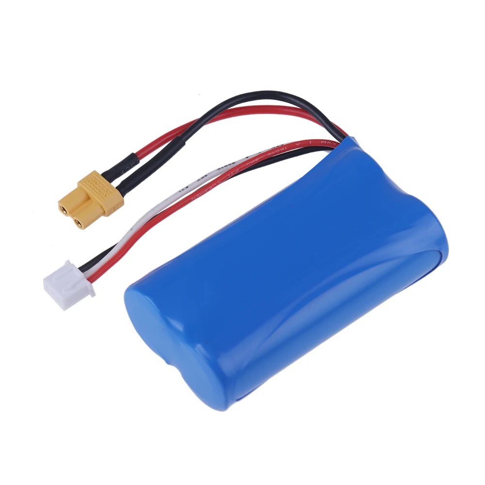 Akumulator litowo-jonowy 7,4 V 4000 mAh XT30 do elektrycznej koparki budowlanej HUINA 1580 1583 580 550 582 1/14 RC