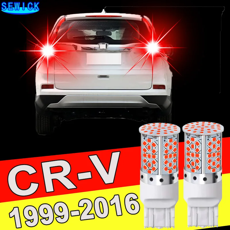 LED Brake Light Bulb Acessórios, Honda CR-V, CR V, CRV 1999-2016, 2006, 2007, 2008, 2009, 2010, 2011, 2012, 2013, 2014, 2015, 2pcs