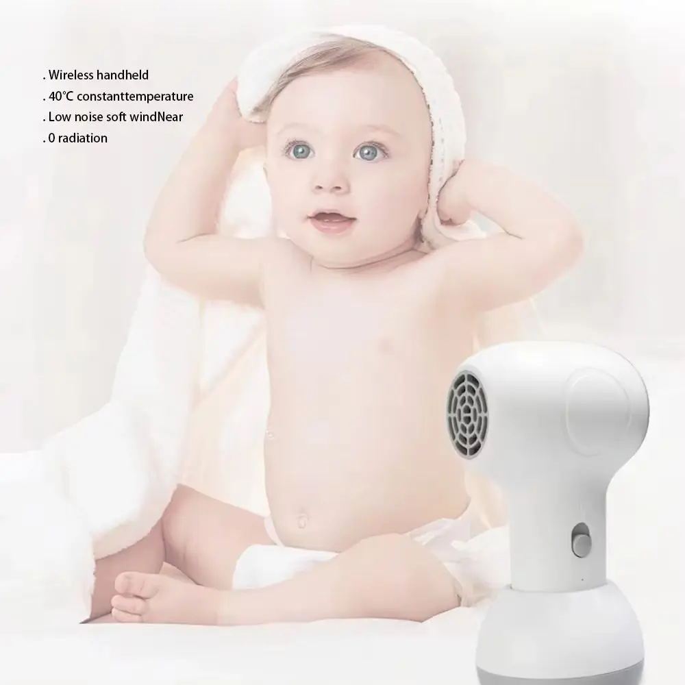 Children's Wireless Hair Dryer Small Universal 60W Diffuser Baby Silent Constant Temperature Quiet for Hair And Buttocks Blowin