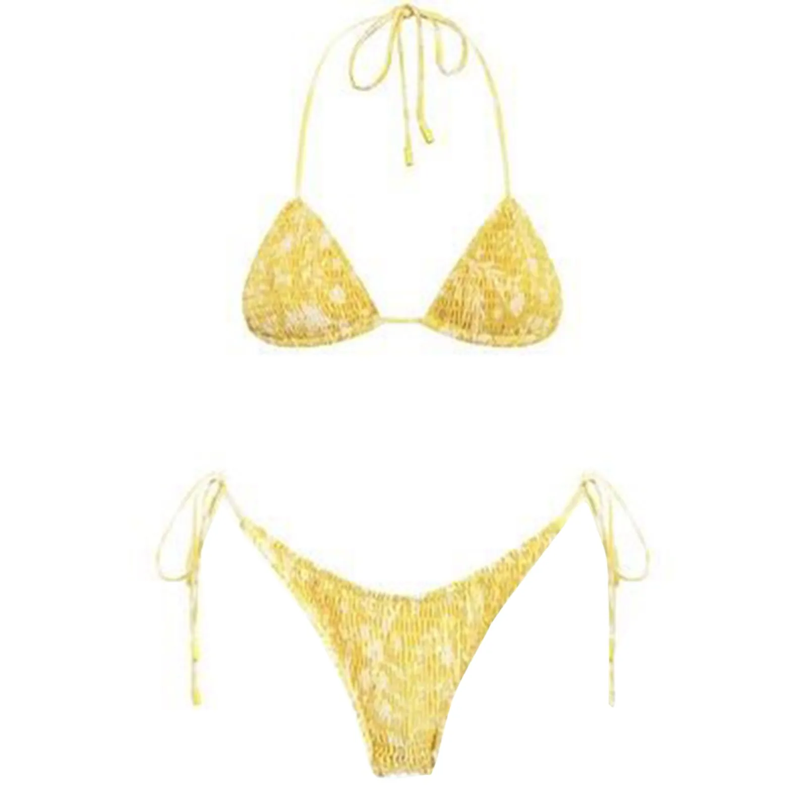 

Lace Up Strap Swimwear Push Up Bikini Set Thong Brazilian Bathing Suit Sexy Micro Bikini Beach Wear Women'S Swimsuit купальник