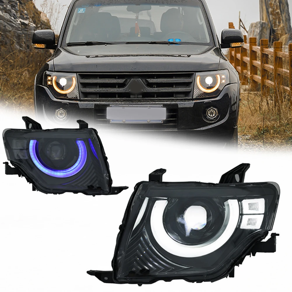 

LED HeadLights For Mitsubishi PAJERO V97 V93 V87 05-21 Full Led DRL Car Head Lamp Assembly Signal Accessories Modified Lamp