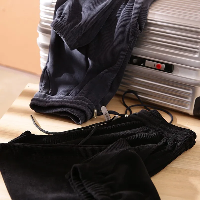 

Ультра-удобные мужские вельветовые спортивные штаны Spor, высококачественные европейские хлопковые бархатные ткани, модные городские длинные брюки