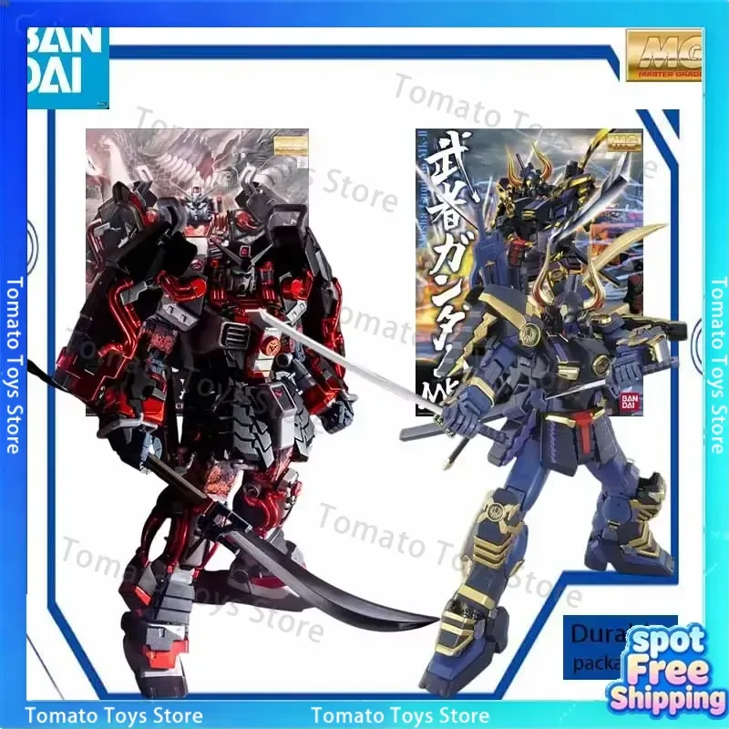 Bandai Gundam Build Divers Re:RISE Shin Musha Gundam Sengoku no Jin Black Armor MG 1/100 Plastikmodellbausatz zum Zusammenbauen von Mecha-Spielzeug