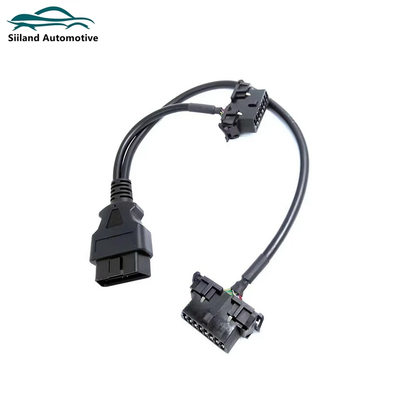 Original vehicle connector OBD2 extension cable 16 pin one to two adapter female head transmission line