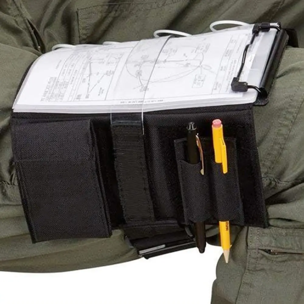 Pilot Knee Board With Leg Strap Clipboard For Aviation Log Writing Compact Chart Holder Flight Supplies For Pilots