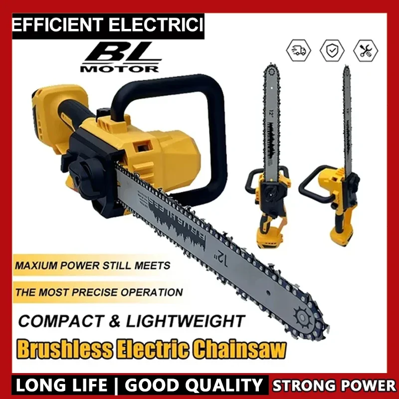 

Fit Dewalt Brushless Chainsaw 12 Inch Auto Oiler Cordless Electric Saw for Tree & Wood Cutting for Logging