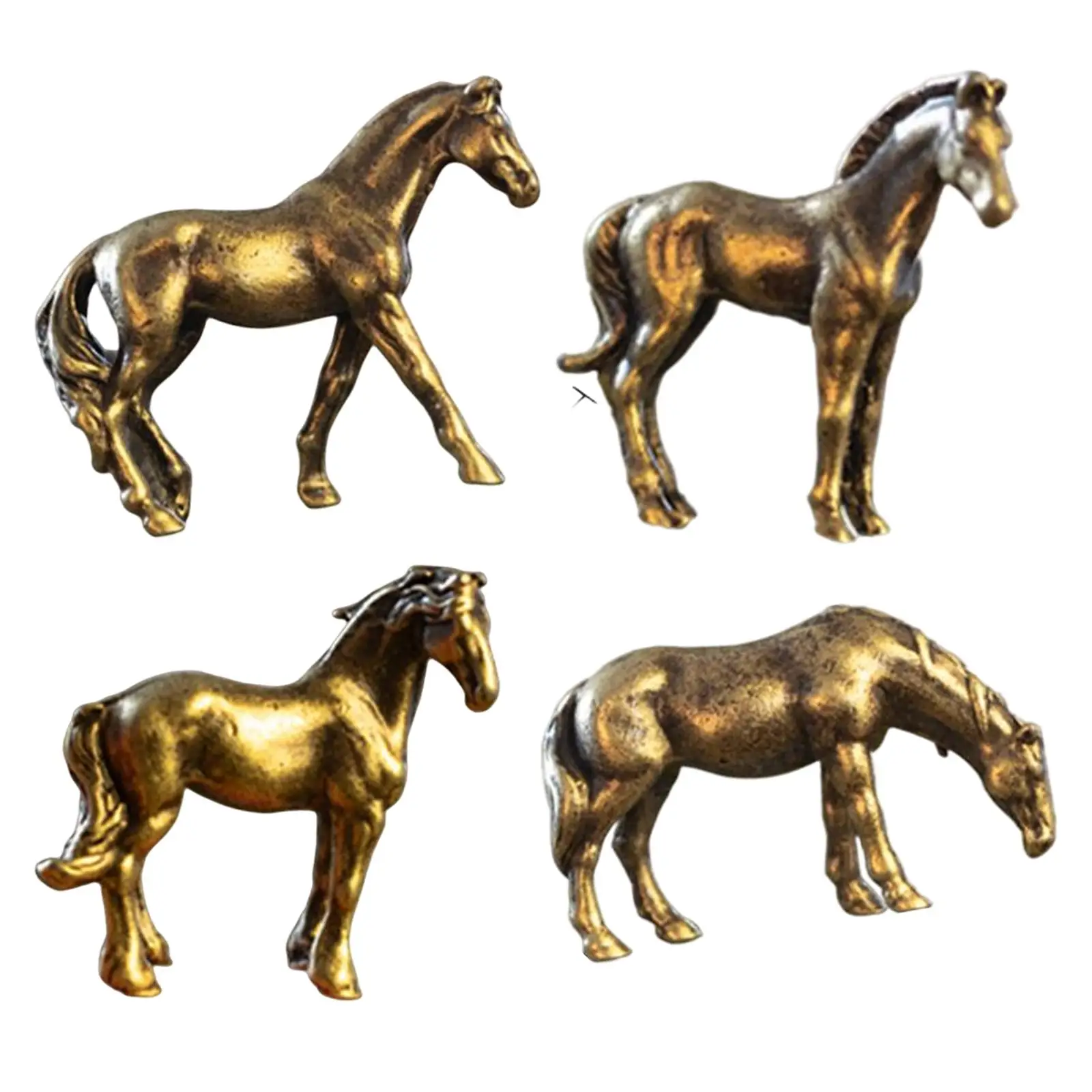 horse Statues Decoration Collectibles Party Favors Chic Gift Zinc Alloy