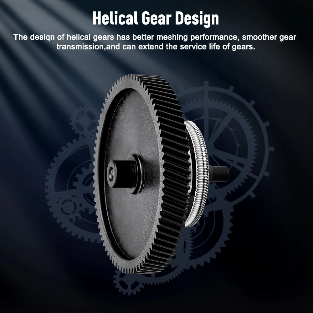 تروس الطارد لمختبر بامبو H2D المزدوج تروس حلزونية من الفولاذ المقسى لمختبر بامبو H2D قطع غيار طابعة ثلاثية الأبعاد عالية الجودة