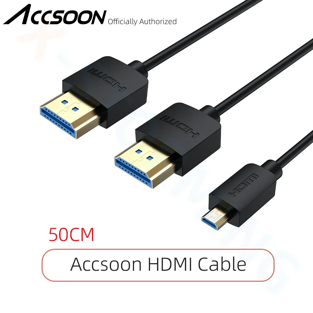 Accsoon 8K HDMI2.1 Cable HD for transmission SLR mirrorless camera live image transmission cable micro HDMI cable