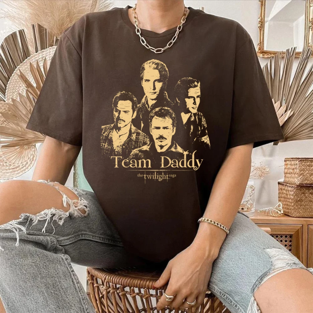 Team Daddy Twilight Shirt Charlie Swan Carlisle Cullen Daddy Vampire Tee Retro Movie Saga Vintage Style T-Shirt Twilight Merch